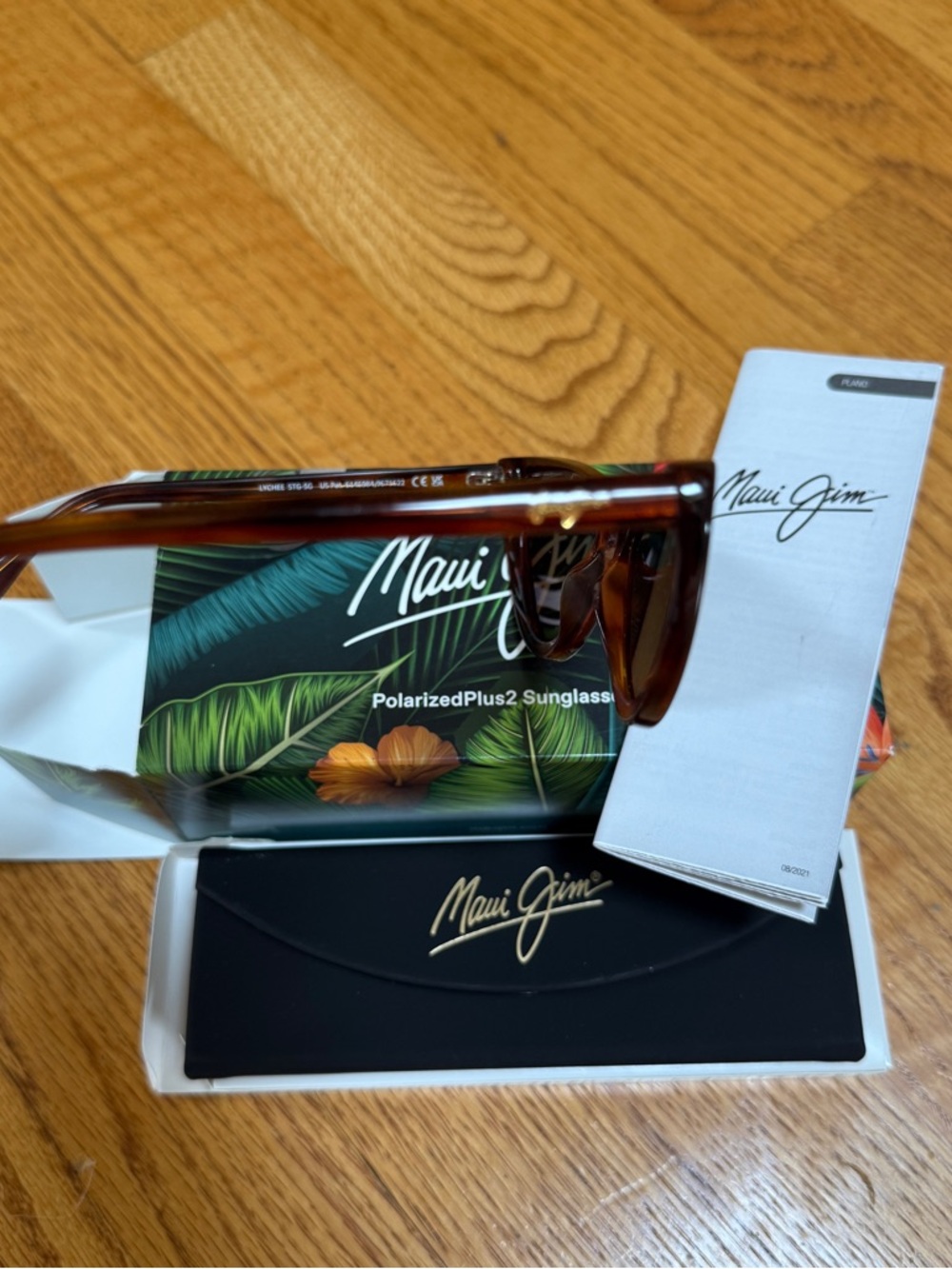 Maui Jim Cat Eye Sunglasses - Tortoiseshell Brown Frame with Dark Lenses - Picture 4 of 7